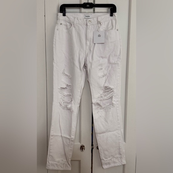 PISTOLA PRESLEY HIGH RISE RELAXED ROLLER in Blizzard - Picture 4 of 6